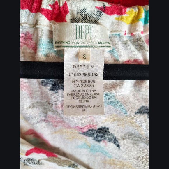 DEPT Birds of Paradise Multicolour Drop Waist Dress - Picture 5 of 6